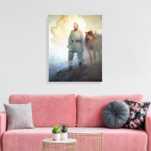 Stonewall Jackson van NC Wyeth Canvas Afdruk (Insitu (Woonkamer))
