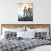 Stonewall Jackson van NC Wyeth Canvas Afdruk (Insitu (Slaapkamer))
