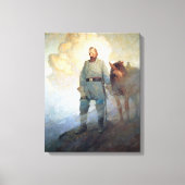 Stonewall Jackson van NC Wyeth Canvas Afdruk (Voorkant)