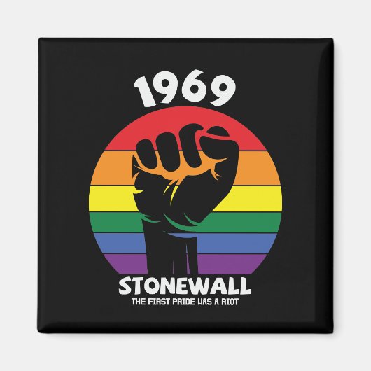 Stonewall Riot Remembrance Gay Pride Magneet (Voorkant)