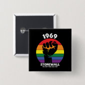 Stonewall Riot Remembrance Gay Pride Vierkante Button 5,1 Cm (Voorkant /achterkant)