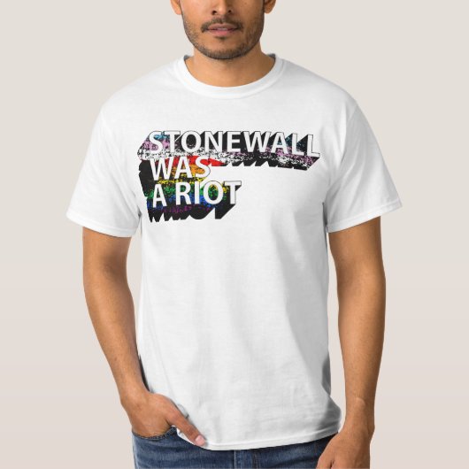 STONEWALL WAS EEN RIOT T-SHIRT (Voorkant)