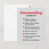 Stonewalling Briefkaart of Mini Art Poster (Voorkant / Achterkant)