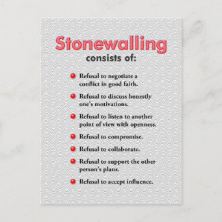 Stonewalling Briefkaart of Mini Art Poster
