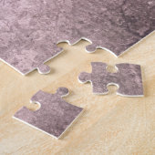 Stonewasachtige hartmonogram personaliseren legpuzzel (Zijkant)