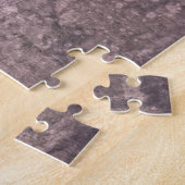 Stonewasachtige hartmonogram personaliseren legpuzzel (Zijkant)