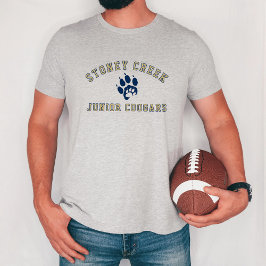 Stoney Creek Junior Cougars Athletic Gray Tri-Blend Shirt