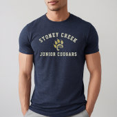 Stoney Creek Junior Cougars Navy Mens Tri-Blend Shirt