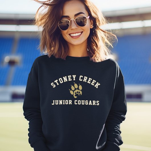 Stoney Creek Junior Cougars Paw Navy Cozy Trui
