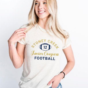 Stoney Creek Junior Cougars Voetbal Goud Tri-Blend Shirt