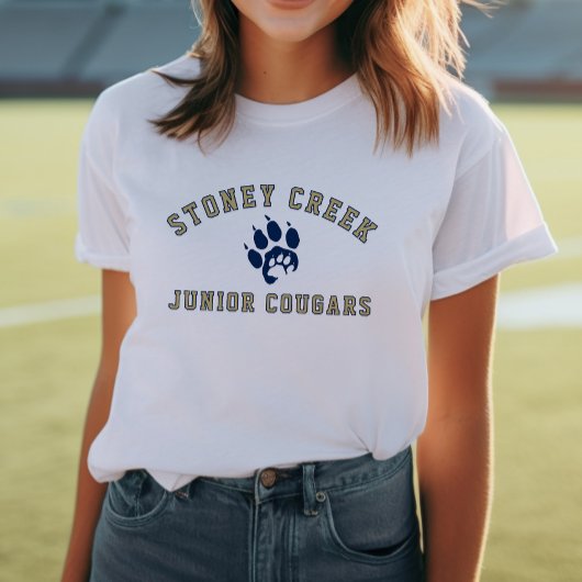 Stoney Creek Junior Cougars White Tri-Blend Shirt