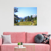 Stoney Indian Pass Trail - Glacier National Park Canvas Afdruk (Insitu (Woonkamer))