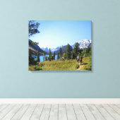 Stoney Indian Pass Trail - Glacier National Park Canvas Afdruk (Insitu (Houten vloer))