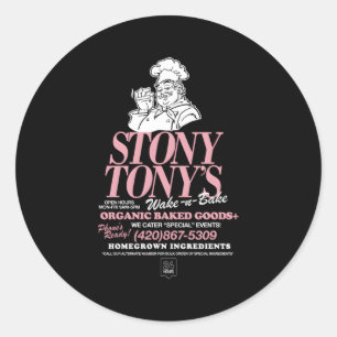 Stoney Tony Ronde Sticker