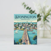 Stonington Borough Connecticut Briefkaart (Staand voorkant)