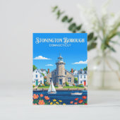 Stonington Borough Connecticut Briefkaart (Staand voorkant)