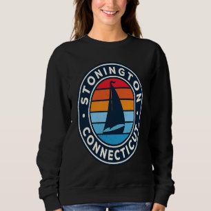 Stonington Connecticut CT Vintage Zeilboot Retro 7 Trui