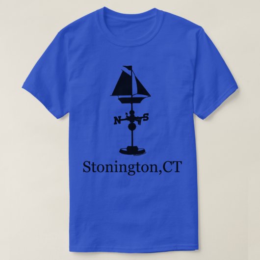 Stonington CT schip weer Vane T-shirt (Design voorkant)