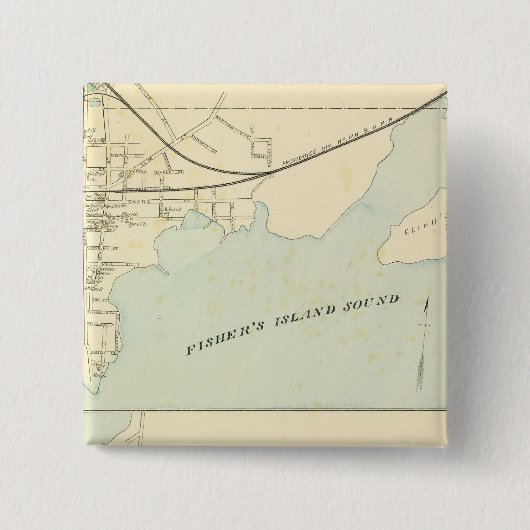 Stonington Groton Vierkante Button 5,1 Cm (Voorkant)