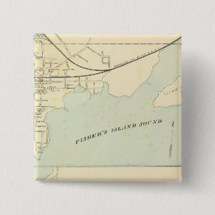 Stonington Groton Vierkante Button 5,1 Cm