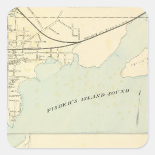 Stonington Groton Vierkante Sticker
