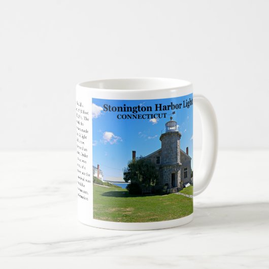 Stonington Harbor Lighthouse, Connecticut Mok (Voorkant rechts)