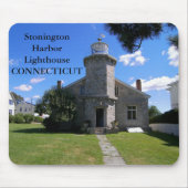 Stonington Harbor Lighthouse, Connecticut Mousepad Muismat (Voorkant)