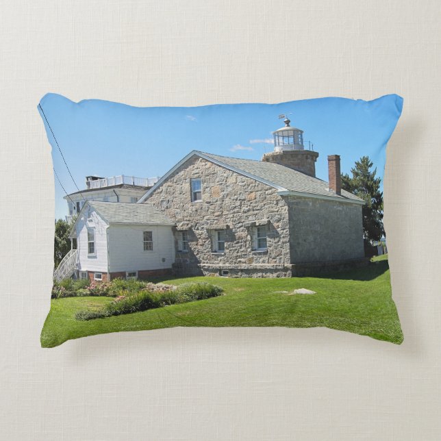 Stonington Harbor Lighthouse, Connecticut Pillow Decoratief Kussen (Voorkant)