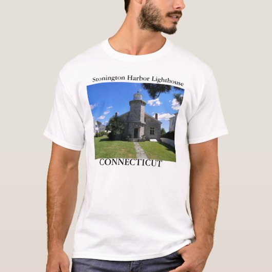 Stonington Harbor Lighthouse, Connecticut T-Shirt (Voorkant)