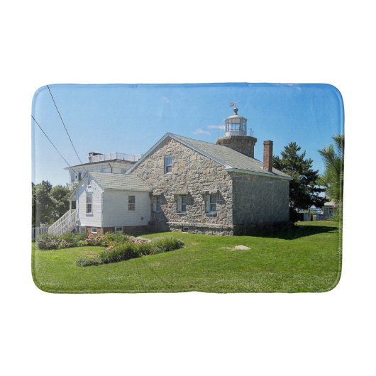 Stonington Harbour Lighthouse, Connecticut Bath Ma Badmat (Voorkant)