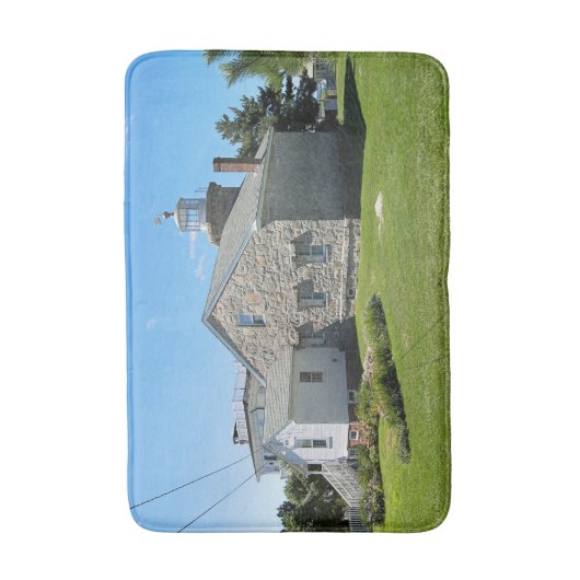 Stonington Harbour Lighthouse, Connecticut Bath Ma Badmat (Voorkant Verticaal)