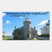 Stonington Harbour Lighthouse, Connecticut Sticker (Voorkant)