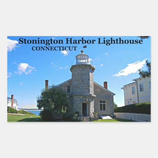 Stonington Harbour Lighthouse, Connecticut Sticker (Voorkant)