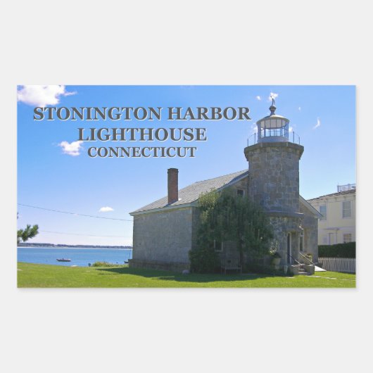 Stonington Harbour Lighthouse, Connecticut Sticker (Voorkant)