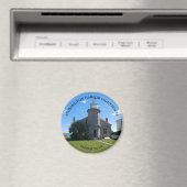 Stonington Harbour Lighthouse, CT Round Magnet (Insitu (Vaatwasser))