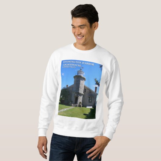 Stonington Harbour Lighthouse, CT Sweatshirt (Voorkant volledig)