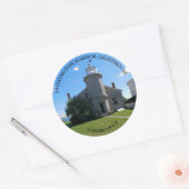 Stonington Harbour Vuurtoren, CT Ronde Stickers (Envelop)