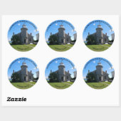 Stonington Harbour Vuurtoren, CT Ronde Stickers (Vel)