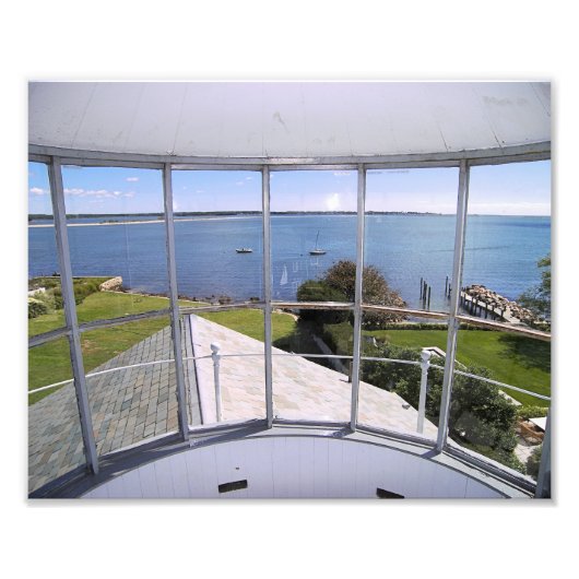 Stonington Harbour-vuurtoren, foto van Connecticut Afdruk (Voorkant)