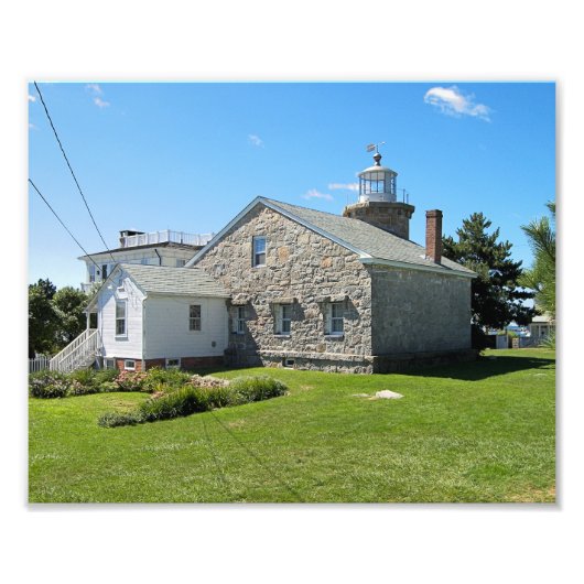 Stonington Harbour-vuurtoren, foto van Connecticut Afdruk (Voorkant)