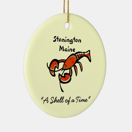 Stonington Maine Lobster Ceramic Ornament (Rechts)