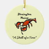 Stonington Maine Lobster Ceramic Ornament (Voorkant)