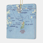 Stonington Maine  Map Keramisch Ornament (Links)