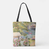 Stonington Maine Uitzicht Canvas tas (Achterkant)