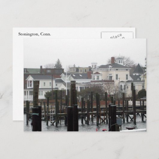 stonington vanaf de dok briefkaart (Voorkant / Achterkant)