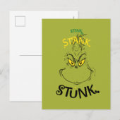 Stonk Stonkte Gestonken Meneer Grinch Briefkaart (Voorkant / Achterkant)