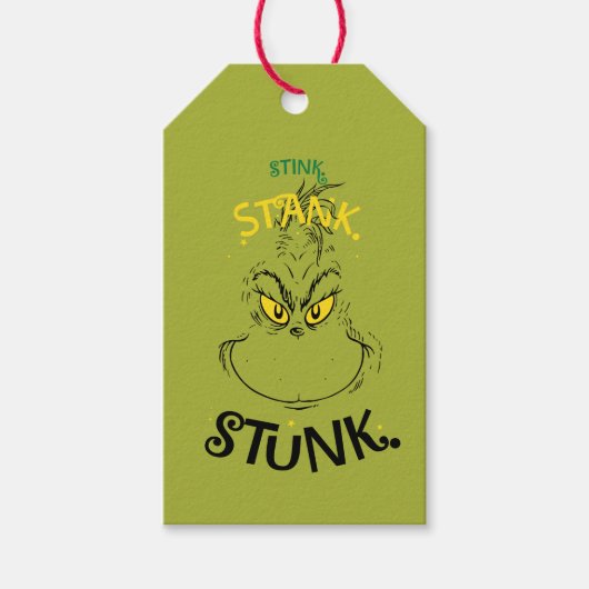 Stonk Stonkte Gestonken Meneer Grinch Cadeaulabel (Voorkant)