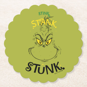 Stonk Stonkte Gestonken Meneer Grinch Kartonnen Onderzetters