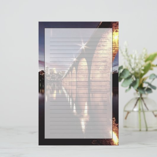 StonResearch Skyline Briefpapier (Staand voorkant)