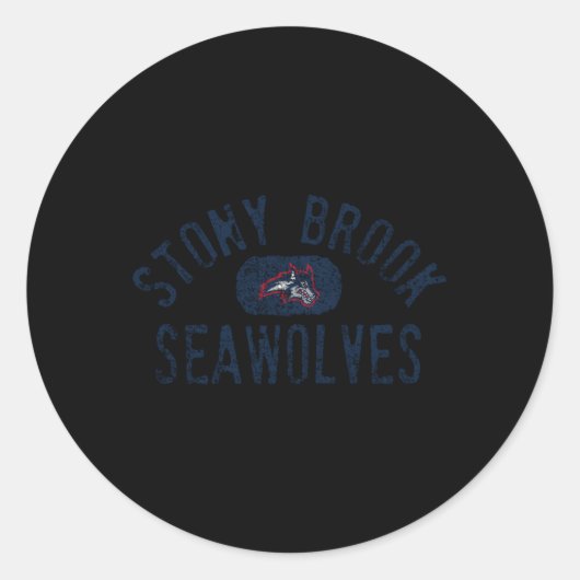 Stony Brook Seawolves Week Ronde Sticker (Voorkant)